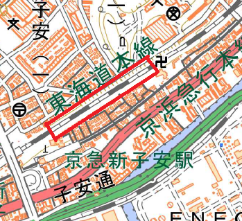 横浜市神奈川区付近の地理院地図