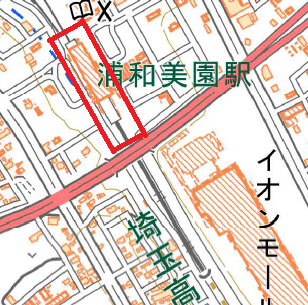さいたま市緑区付近の地理院地図