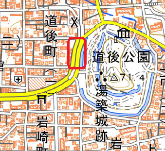 愛媛県松山市付近の地理院地図