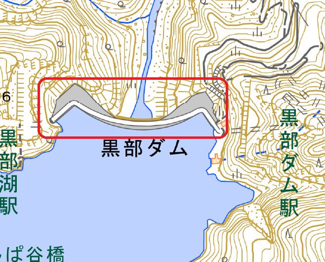 富山県立山町付近の地理院地図