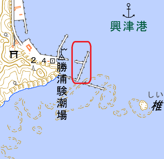 千葉県勝浦市付近の地理院地図