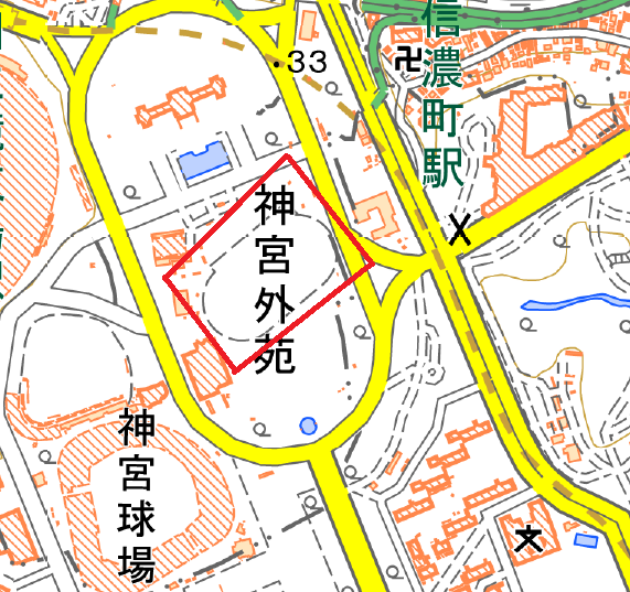 東京都港区付近の地理院地図