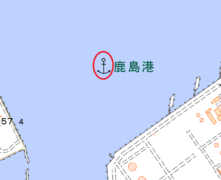 茨城県神栖市付近の地理院地図