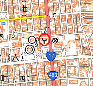 さいたま市付近の地理院地図