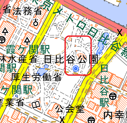東京都府中市付近の地理院地図