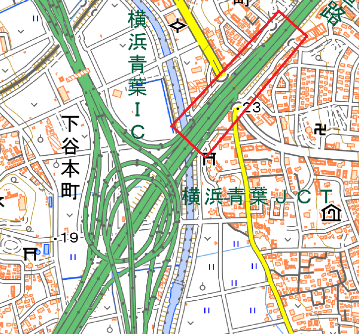 横浜市青葉区付近の地理院地図