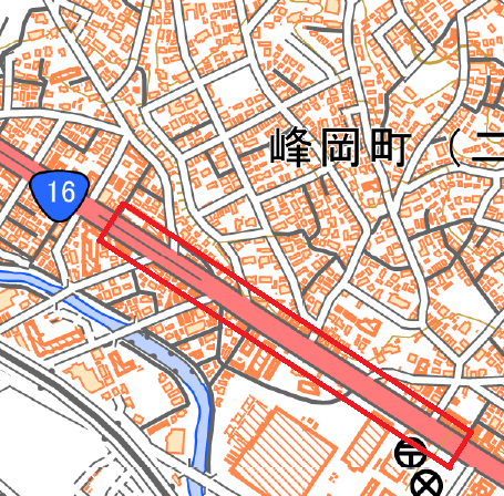 神奈川県横浜市付近の地理院地図