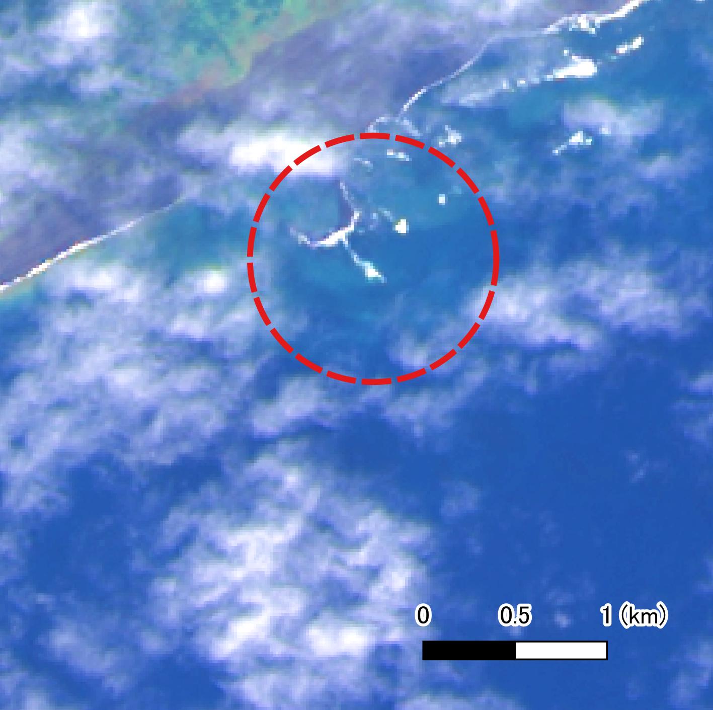 12月29日の硫黄島付近拡大図